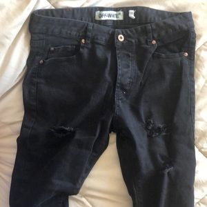 Black Off-white denim